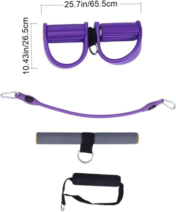 KICHOUSE 1pc Purple Exercise Bands Resistance Bands Exercise...