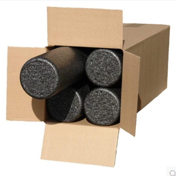 36""x6"" Black Extra Firm High Density Foam Roller for Physi...