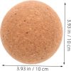 Sosoport High-Density Cork Yoga Ball Non-Shedding Fascia Bal...