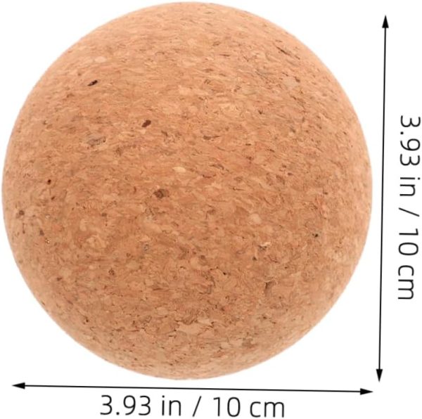 Sosoport High-Density Cork Yoga Ball Non-Shedding Fascia Bal...