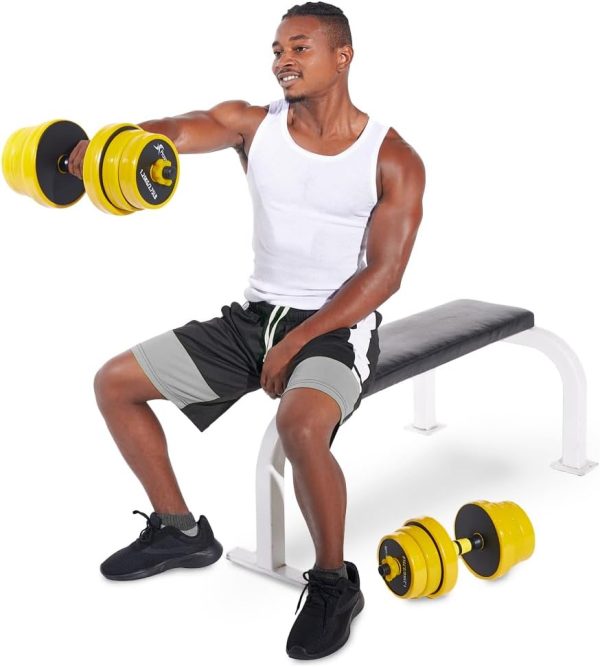ProsourceFit Adjustable Dumbbell & Barbell Weight Set, 2-in-...