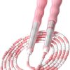 Skipping Rope Gym Bench Adjustable Jumping Jump Rope Ropeles...
