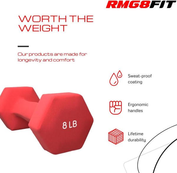 Neoprene Coated Dumbbell Hand Weight Pairs – Versatile Dumbb...