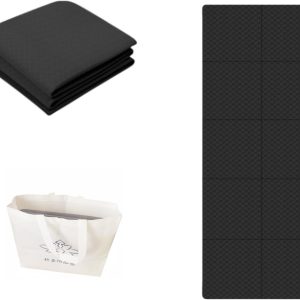 Yoga Mat 1/4-Inch Thick Folding Yoga Travel Mat TPE Eco-frie...
