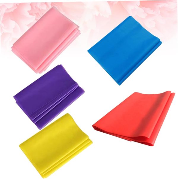5pcs Exercise Band Resistance Bands for Exercise Stretch Ban...