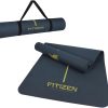 Center Alignment Yoga Mat, Thick, Non-Slip, Large Exercise M...
