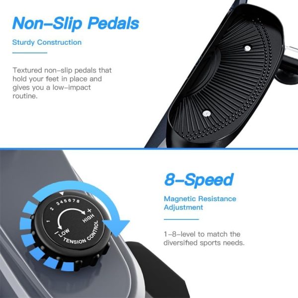 MAIBO Ellipse Leg Exerciser, Under Desk Elliptical Bike Peda...