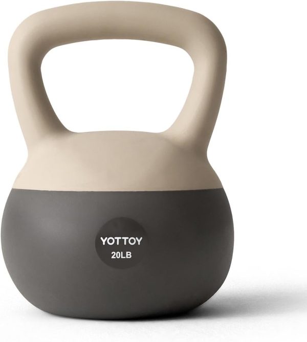 YOTTOY Soft Kettlebell, Set for Strength Training Kettlebell...