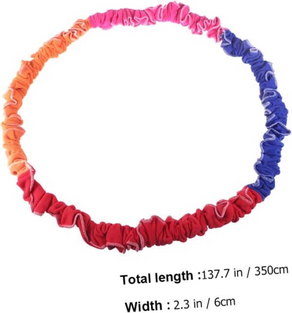 KICHOUSE 1pc Rally Ring Elastic Rainbow Rope Elastic Fleece ...