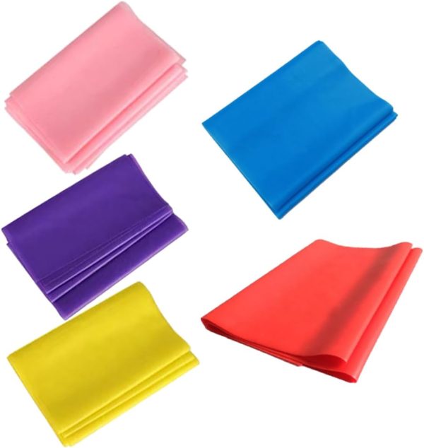 5pcs Exercise Band Resistance Bands for Exercise Stretch Ban...