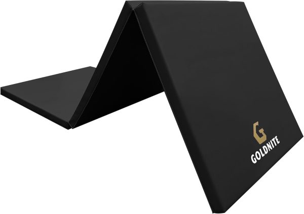 Tri-Fold Folding Exercise Mat, 1.5/2 Inch Thick Gymnastic Ma...