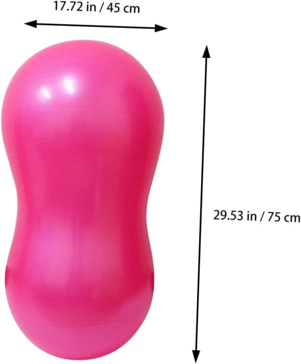 Yoga Ball Balance Tube Fitness Gym Rack Large Exercise Dumbb...
