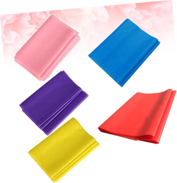 5pcs Tension Band Resistance Band Yoga Band Exercise Band Ha...