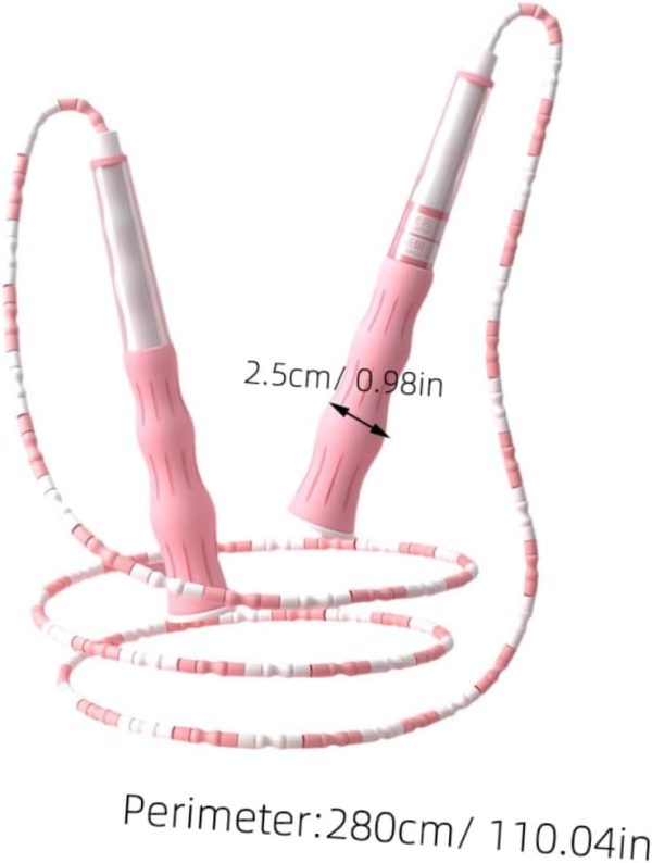 Skipping Rope Gym Bench Adjustable Jumping Jump Rope Ropeles...