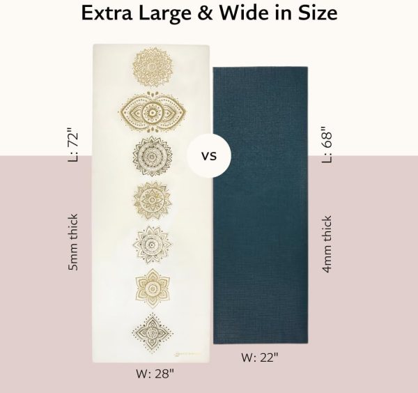 Shanti PU Yoga mat - Artist Designed, Premium eco friendly m...