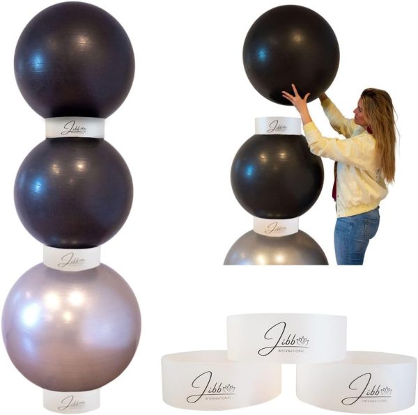 Jibb® - Set of 3 Exercise Ball Holders for Extra Storage in ...