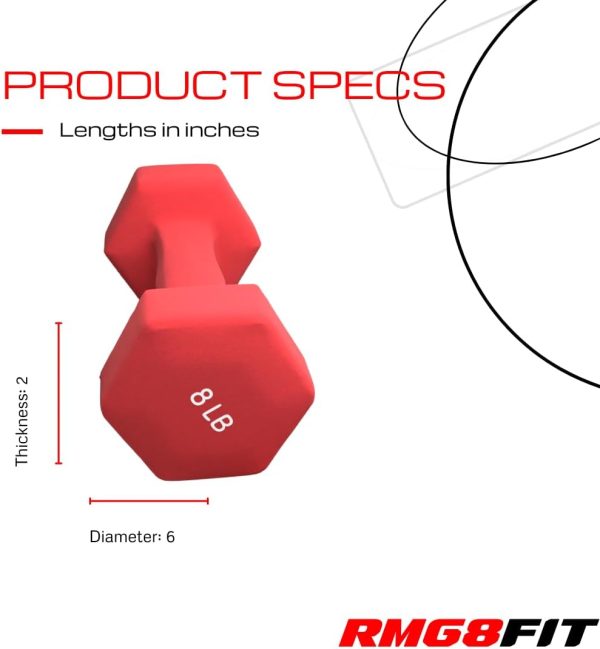 Neoprene Coated Dumbbell Hand Weight Pairs – Versatile Dumbb...