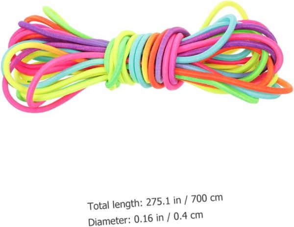 2pcs Rubber Band Speed Rope Jump Rope for Rainbow Rope Skip ...