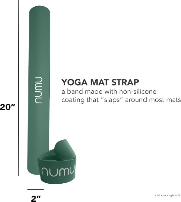 Numu Yoga Mat Strap Slap Band - Easy Snap On to Keep Exercis...