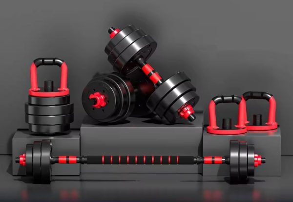 NEW Adjustable Dumbbells/Barbell/Kettlebell/Push-Up Stand - ...