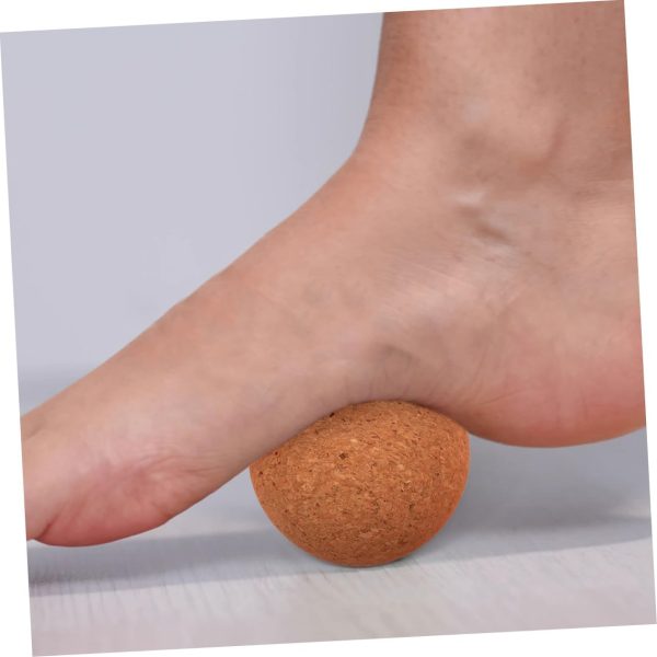 Sosoport High-Density Cork Yoga Ball Non-Shedding Fascia Bal...