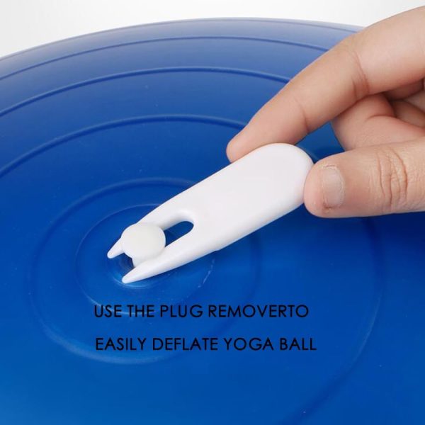 Exercise Fitness Ball Pump, Hand Air Ball Inflator with 2 Pc...