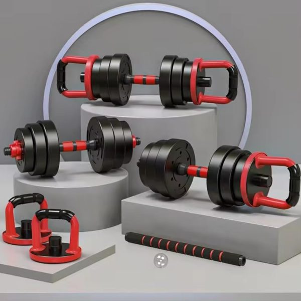 NEW Adjustable Dumbbells/Barbell/Kettlebell/Push-Up Stand - ...