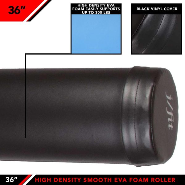 JFIT High Density Smooth EVA Foam Roller - Made in Taiwan - ...