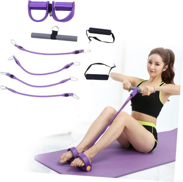 KICHOUSE 1pc Purple Exercise Bands Resistance Bands Exercise...