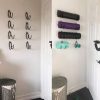 Wall Mount Yoga Mat Foam Roller and Towel Rack Hooks , Exerc...