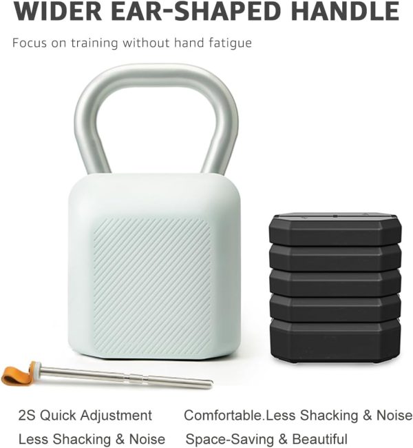 Adjustable Kettlebell Set 40lb - 6-in-1 Free Weight, Adjusta...