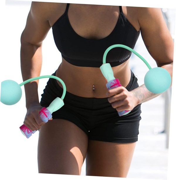 Cordless Skipping Rope Pulley Jump Rope for Fitness Weighted...