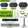 Adjustable Dumbbells Set 4 in 1 Set Barbell, Dumbbell, Kettl...