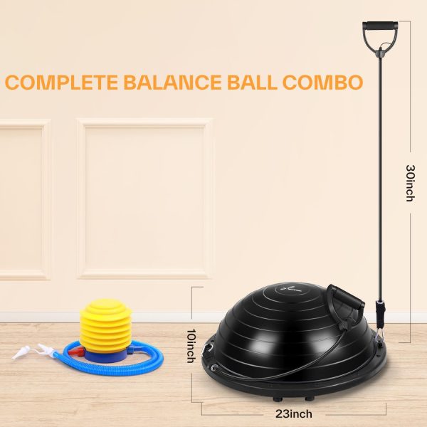 Sportneer Balance Ball Trainer with Resistance Bands and Pum...