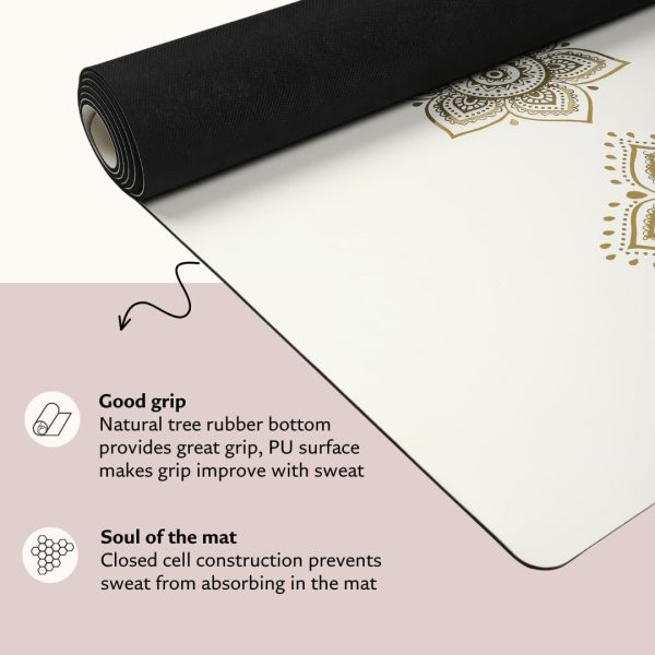 Shanti PU Yoga mat - Artist Designed, Premium eco friendly m...
