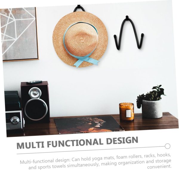1set Wall Rack for Yoga Mat Wall Hooks Yoga Mat Wall Mount H...