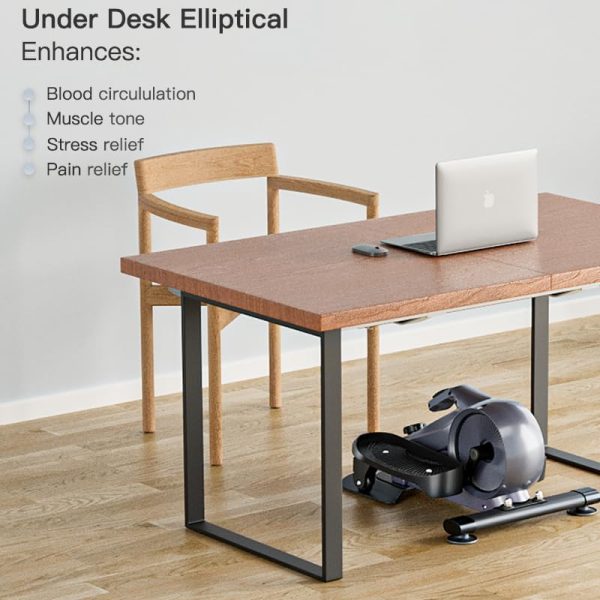 MAIBO Ellipse Leg Exerciser, Under Desk Elliptical Bike Peda...