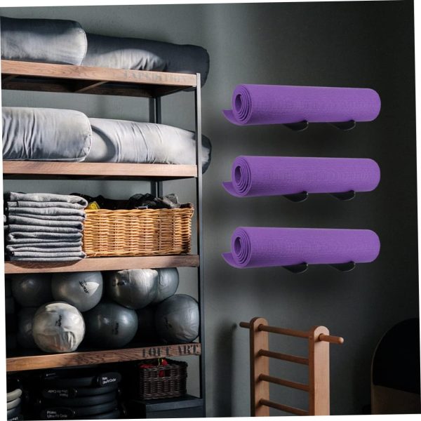 Toddmomy 4sets Yoga Mat Holder Yoga Towel Hanger Hooks Yoga ...
