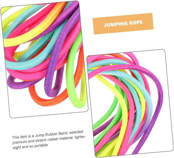 2pcs Rubber Band Speed Rope Jump Rope for Rainbow Rope Skip ...