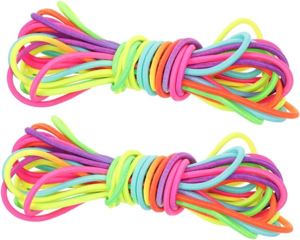 2pcs Rubber Band Jump Rope for Battle Rope Weighted Jump Rop...