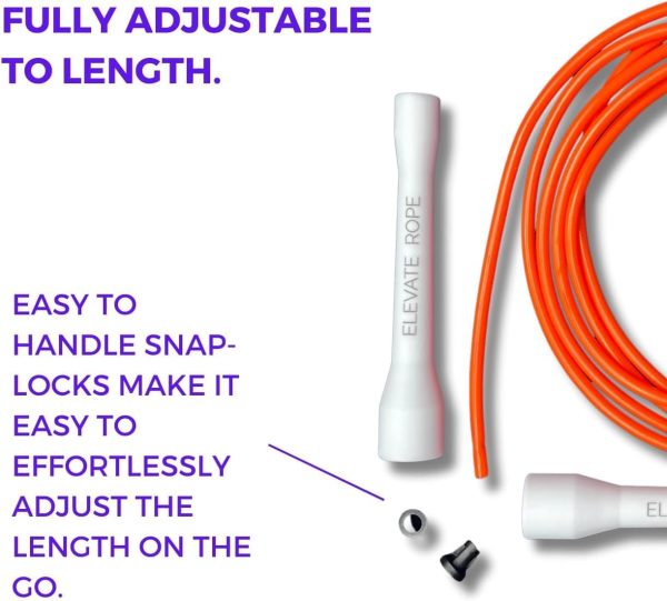 Professional Speed Rope - 3m Adjustable Skipping rope, 5mm P...