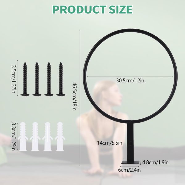 Yoga Ball HolderLarge Stability Ball Wall RackYoga Ball Stor...