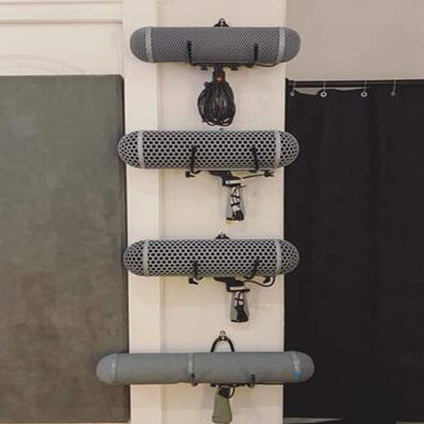 Wall Mount Yoga Mat Foam Roller and Towel Rack Hooks , Exerc...