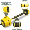 ProsourceFit Adjustable Dumbbell & Barbell Weight Set, 2-in-...