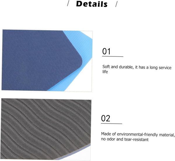 4pcs Tpe Yoga Mat Stretching Mat Wheel Yoga Mats Gym Tri Fol...