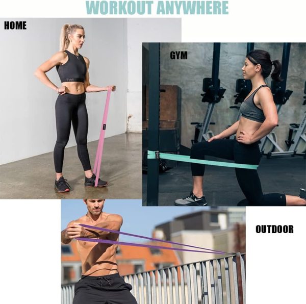 Long Resistance Bands for Working Out Women, Fabric Resistan...