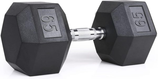 LIONSCOOL Odorless Rubber Encased Hex Dumbbells in Pairs or ...