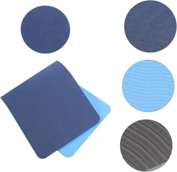 4pcs Tpe Yoga Mat Wheel Stretching Mat Mats Workout Cushion ...