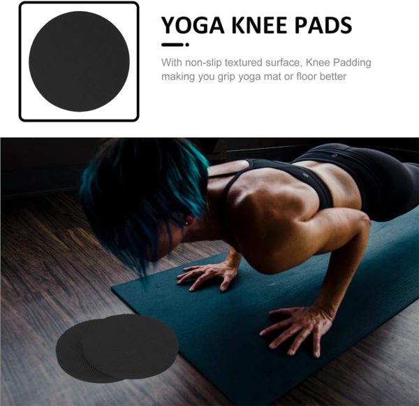 2 Pairs Yoga Knee Pad Thick Yoga Mat Knee Pads for Work Pant...