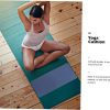 4pcs Tpe Yoga Mat Cushion Yoga Mats Pads Workout Gym Wheel S...